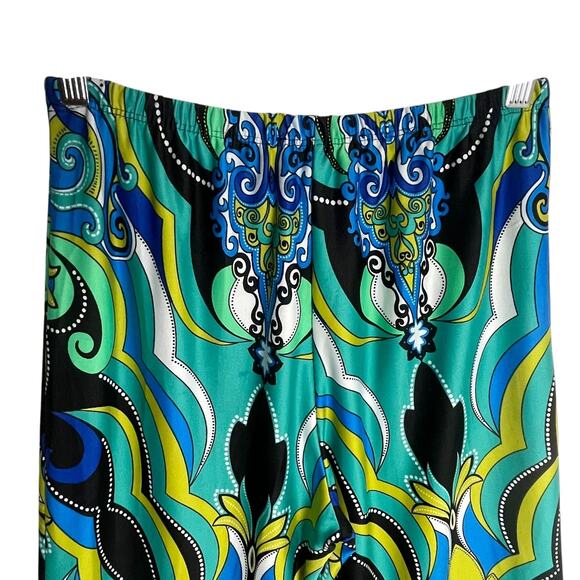 Melissa Paige XS Palazzo Pants Psychedelic Retro 70s Disco Funky Print USA - Picture 5 of 13